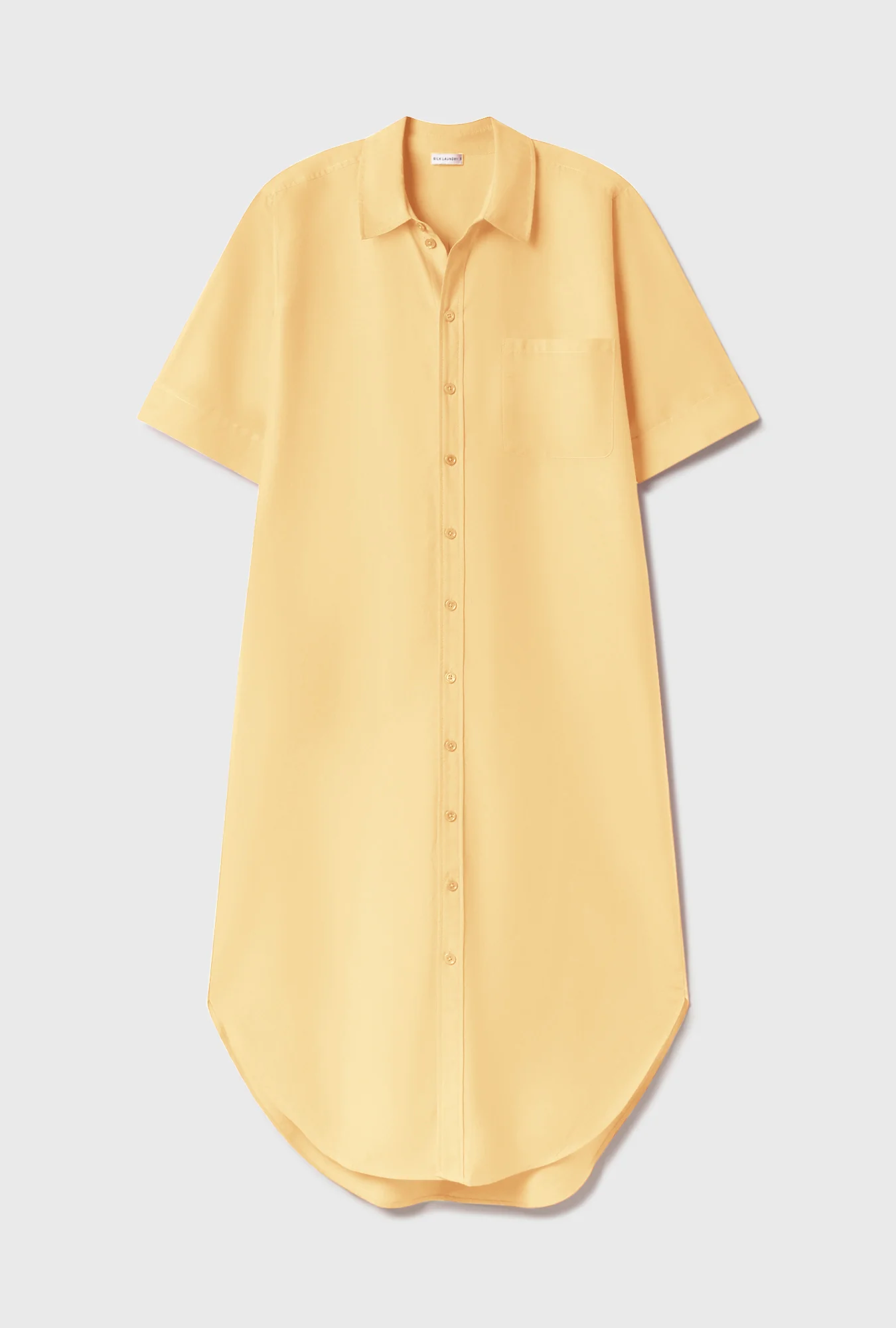 Short Sleeve Boyfriend Shirt Dress Margarita