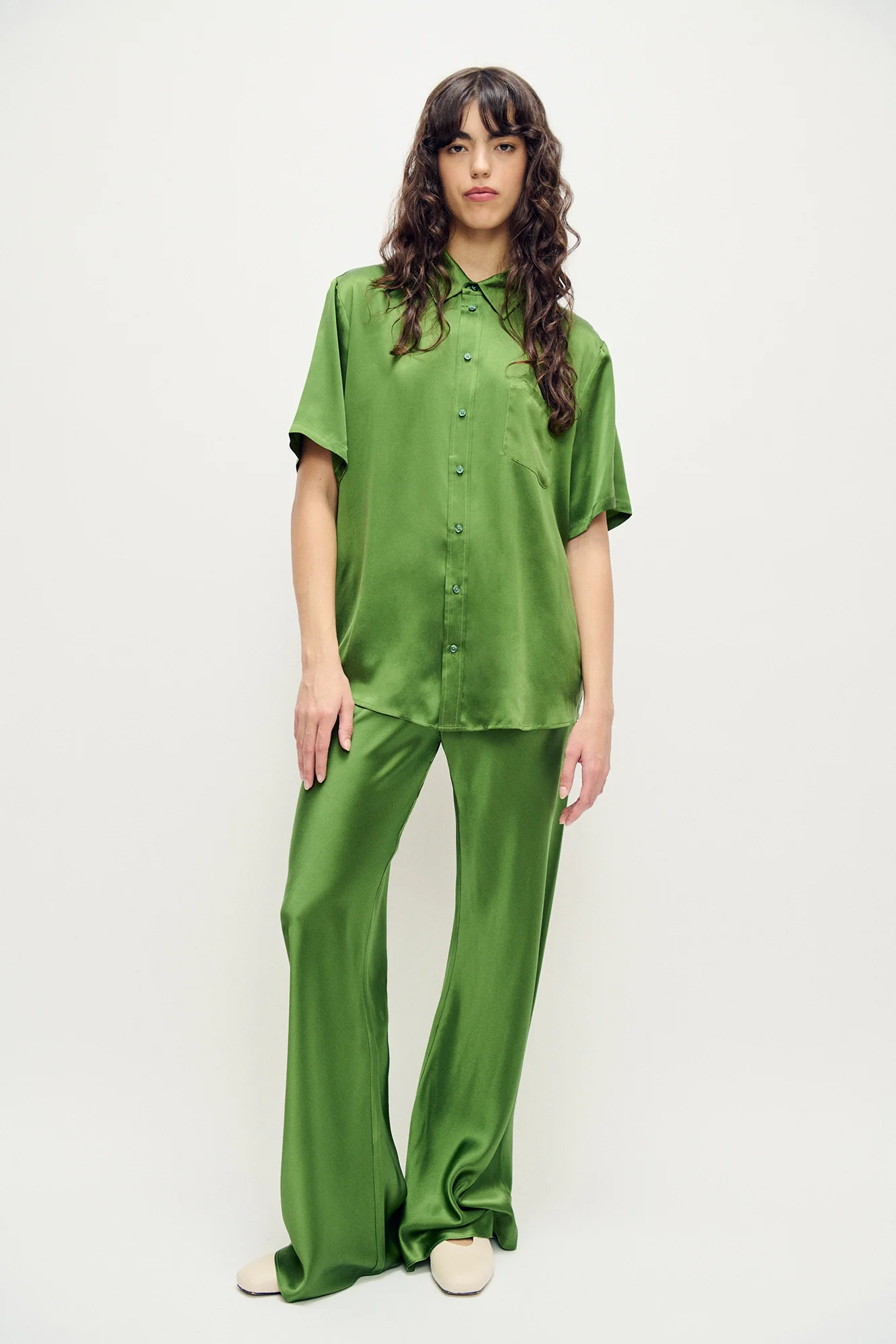 Short Sleeve Boyfriend Shirt Fields - Image 2