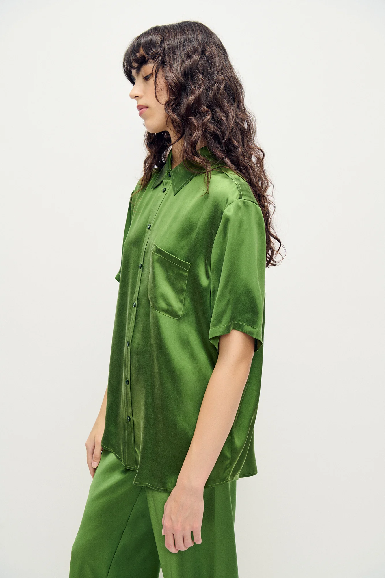 Short Sleeve Boyfriend Shirt Fields - Image 4