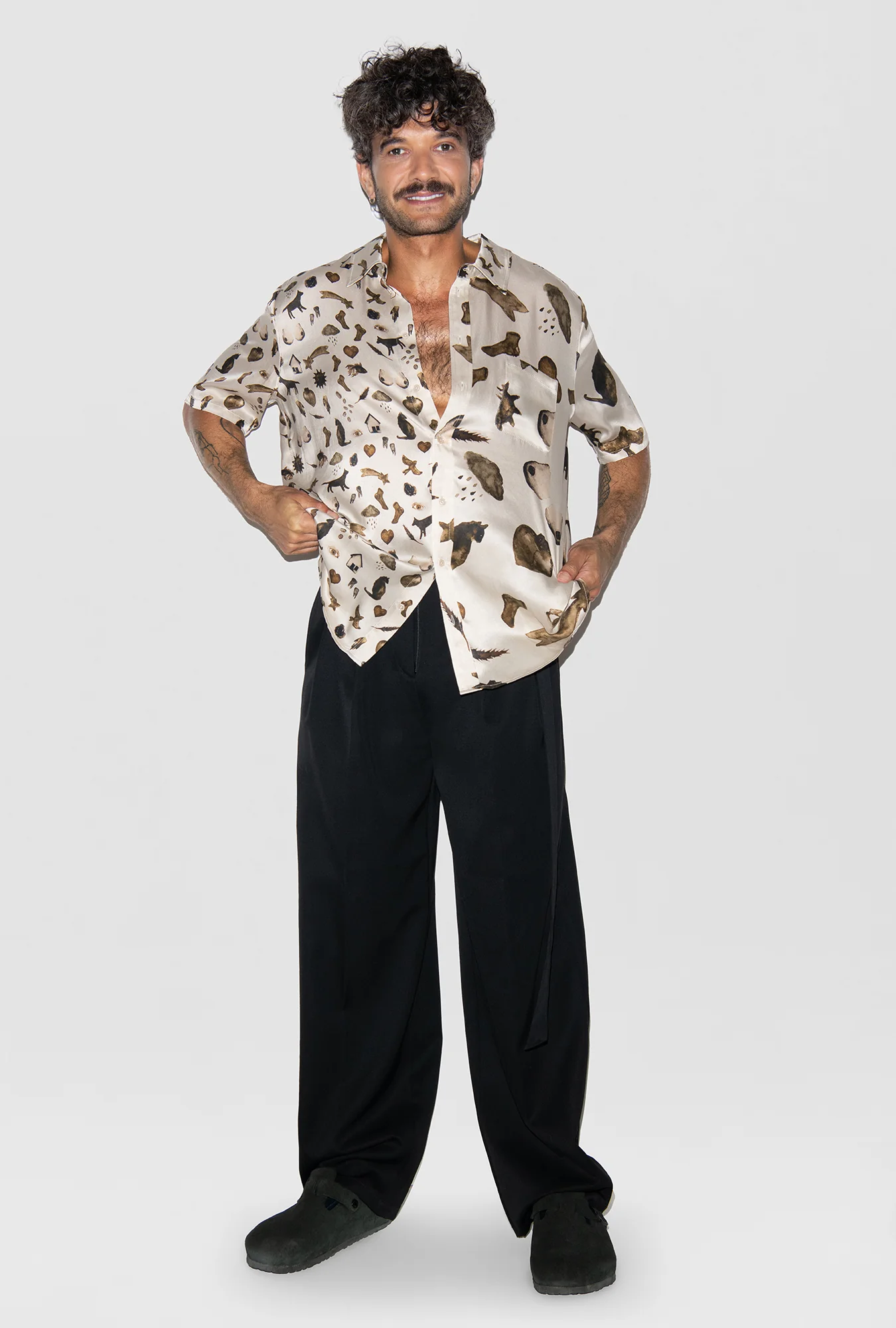 Short Sleeve Boyfriend Shirt Miracles Hazelnut - Image 3