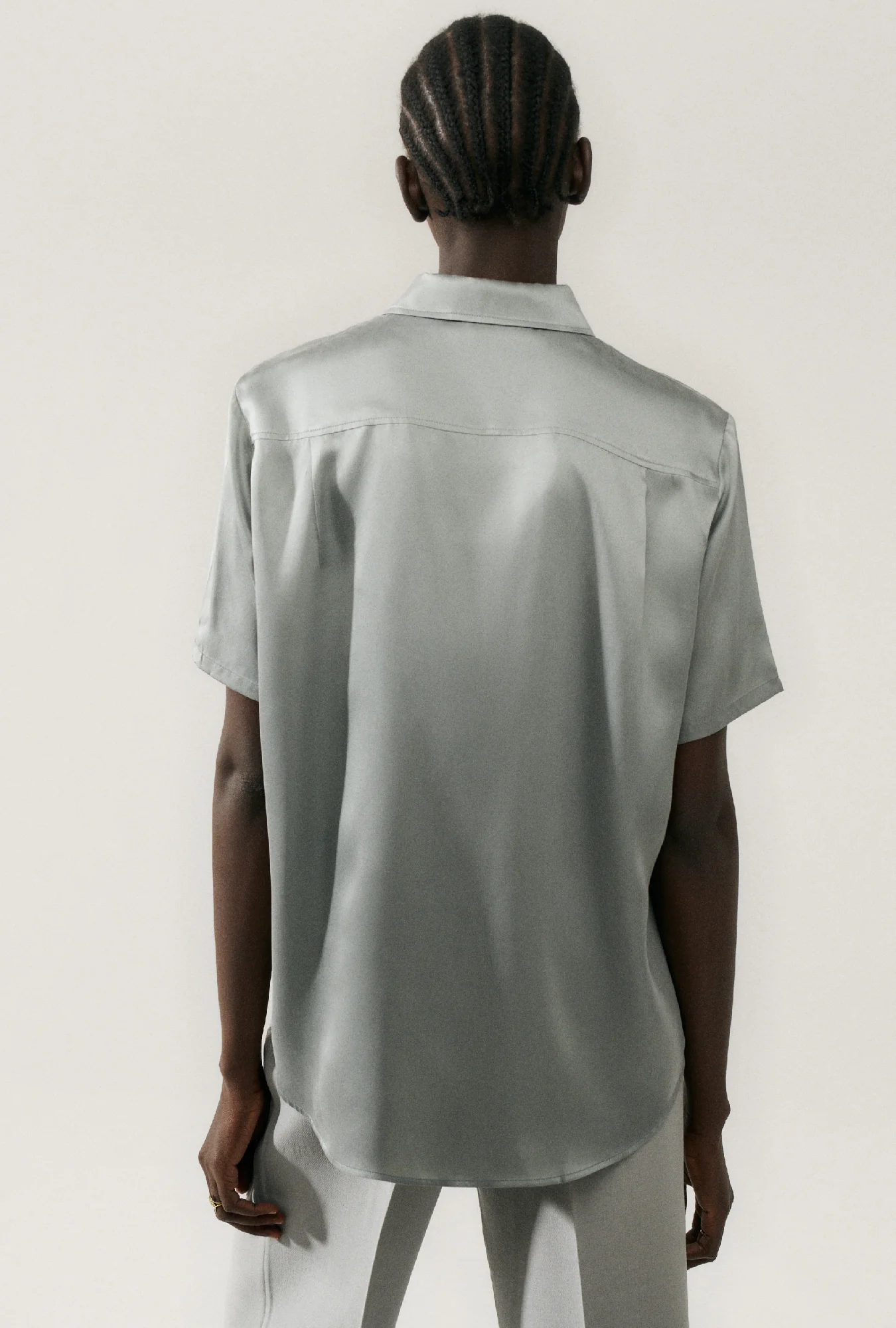 Short Sleeve Boyfriend Shirt Moon - Image 3