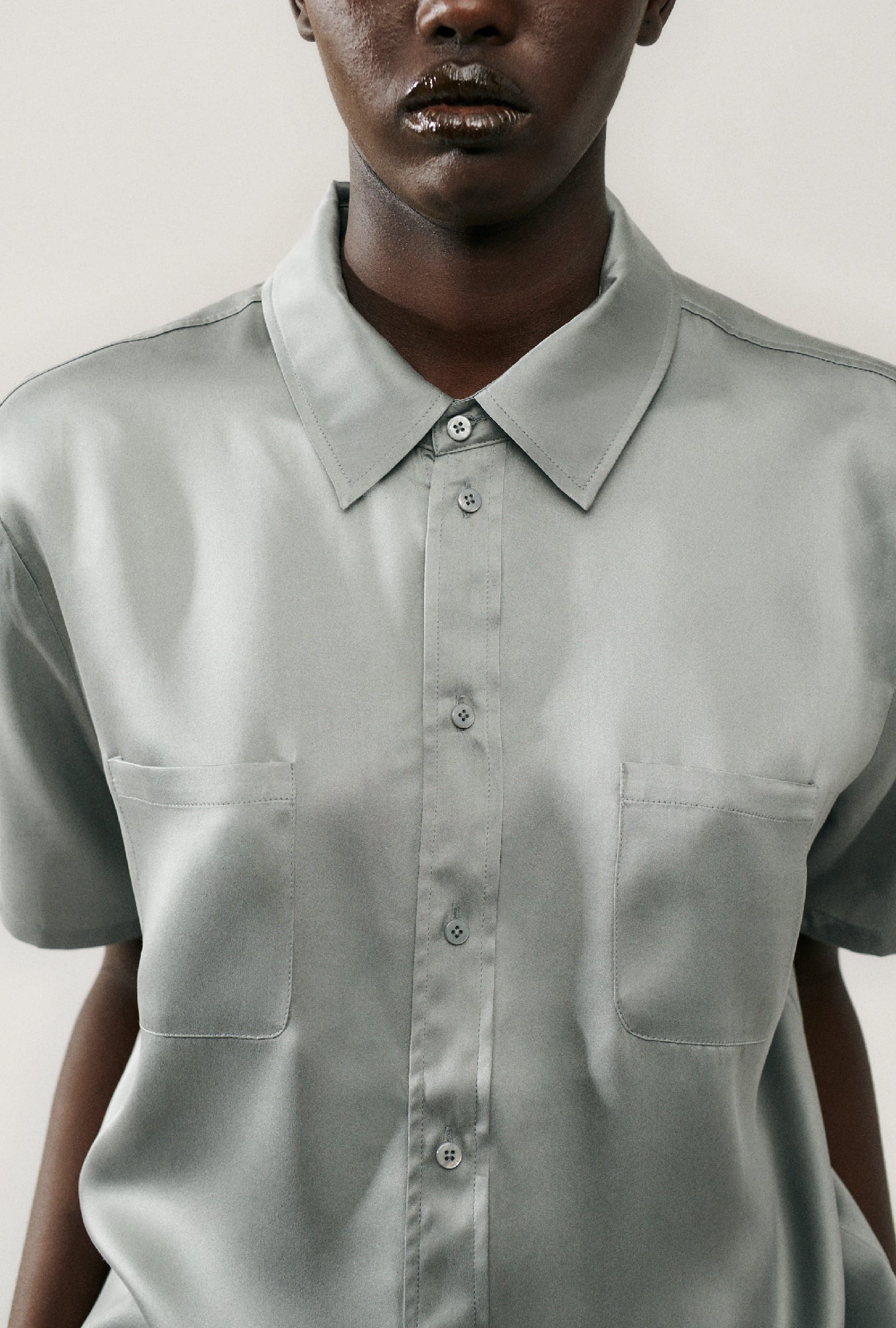 Short Sleeve Boyfriend Shirt Moon - Image 4