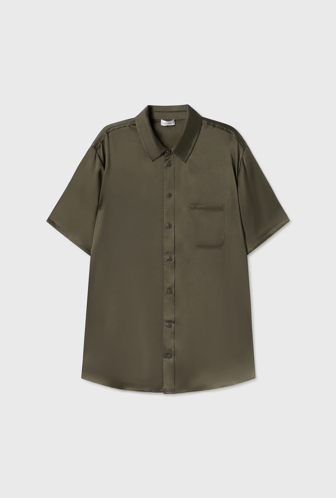 Short Sleeve Boyfriend Shirt Pine