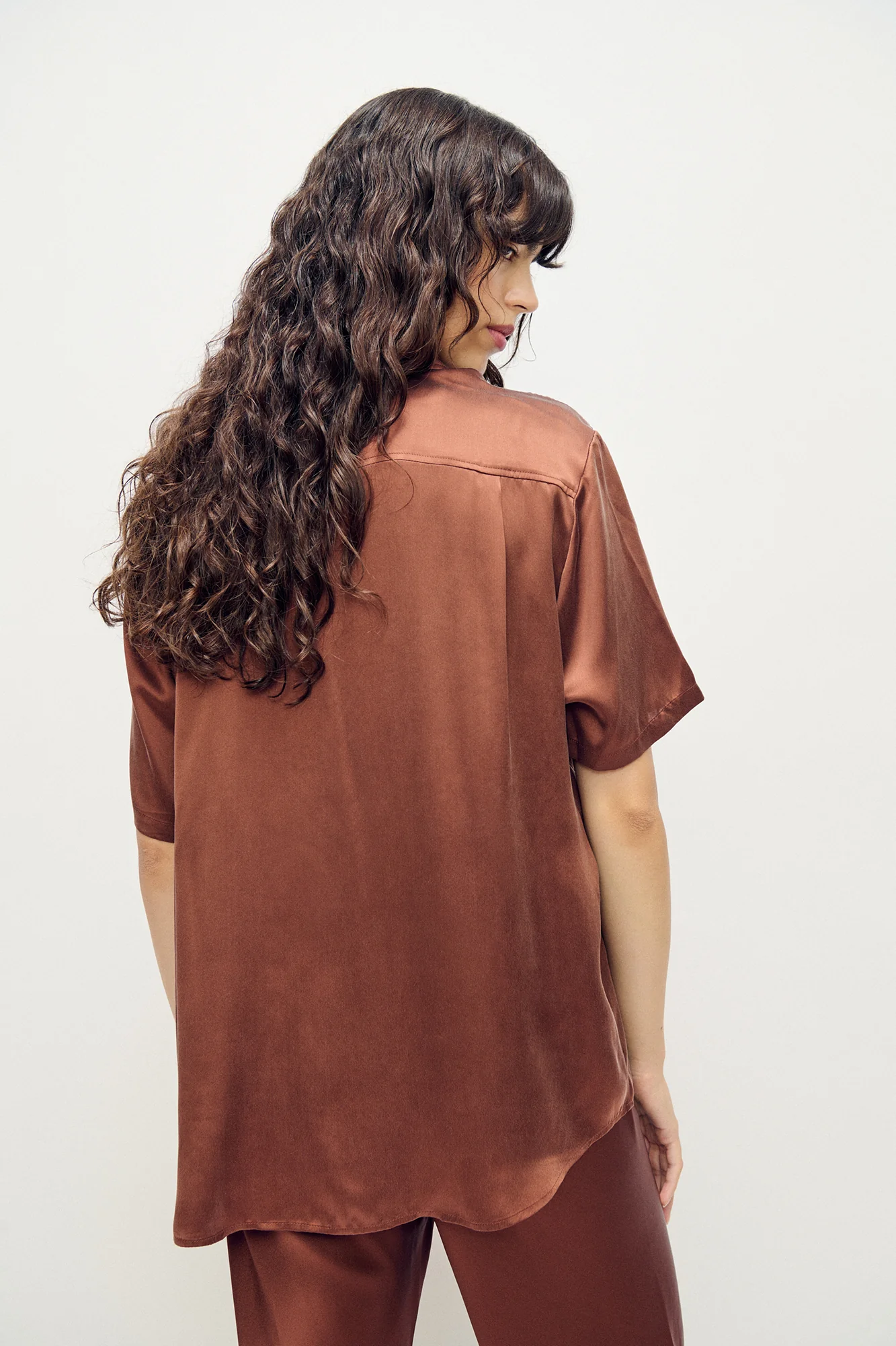 Short Sleeve Boyfriend Shirt Root - Image 3