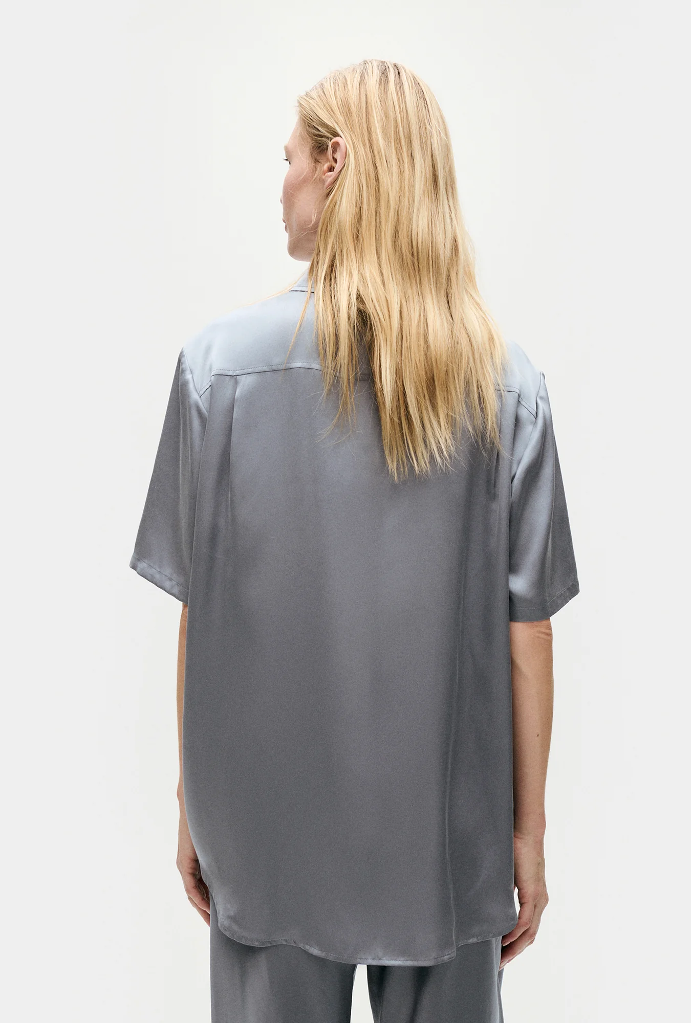 Short Sleeve Boyfriend Shirt Storm - Image 4