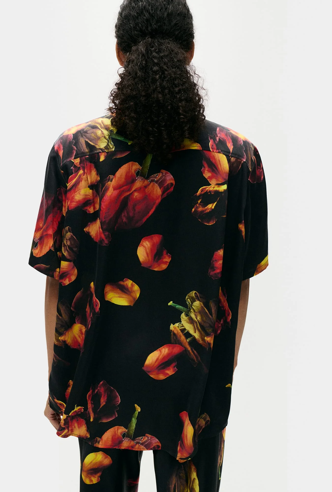 Short Sleeve Boyfriend Shirt Tulipa Black - Image 3