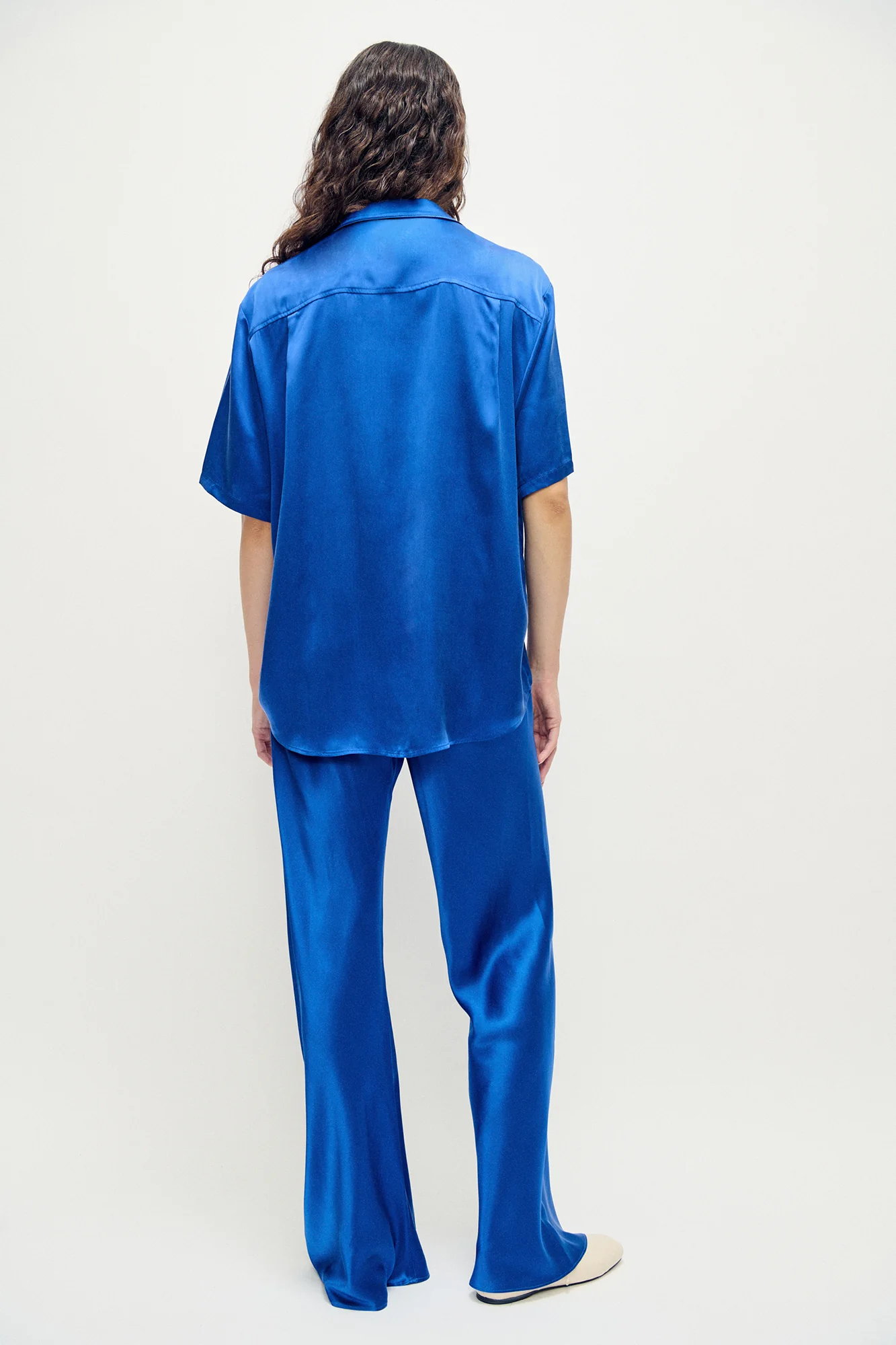 Short Sleeve Boyfriend Shirt Wedgwood - Image 4