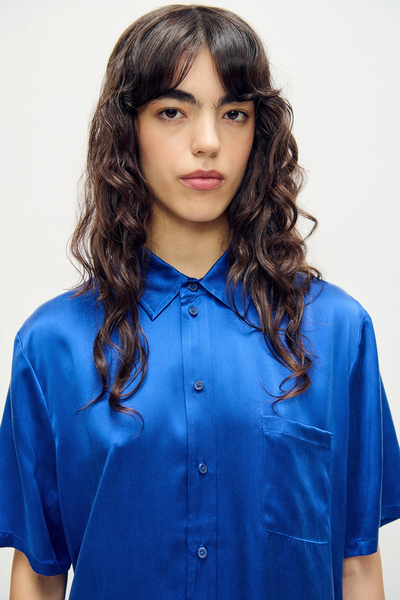 Short Sleeve Boyfriend Shirt Wedgwood - Image 5
