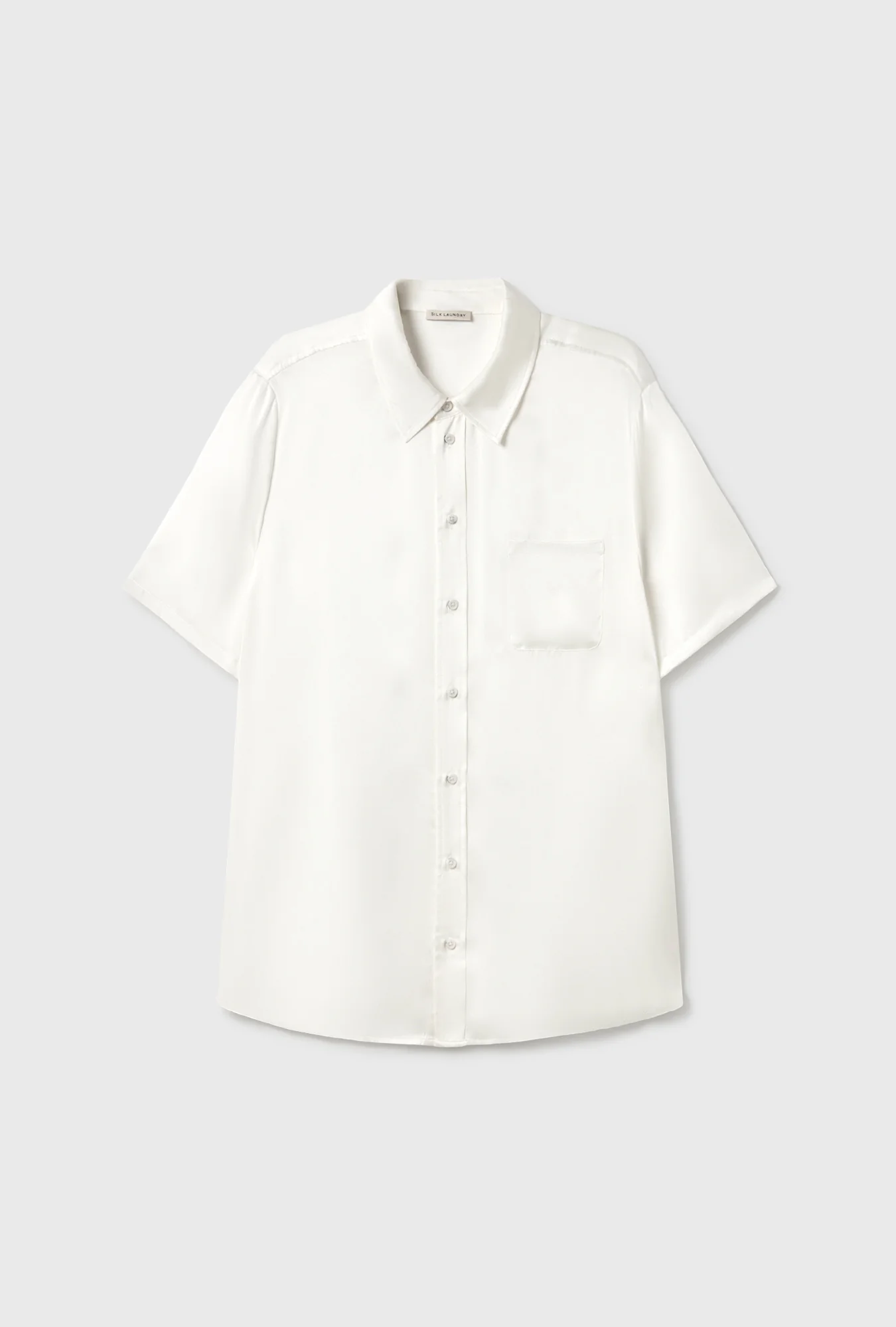 Short Sleeve Boyfriend Shirt White