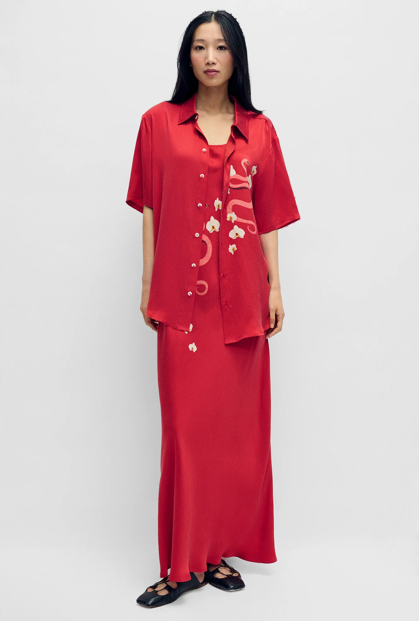 Short Sleeve Boyfriend Shirt Year of The Snake - Image 2