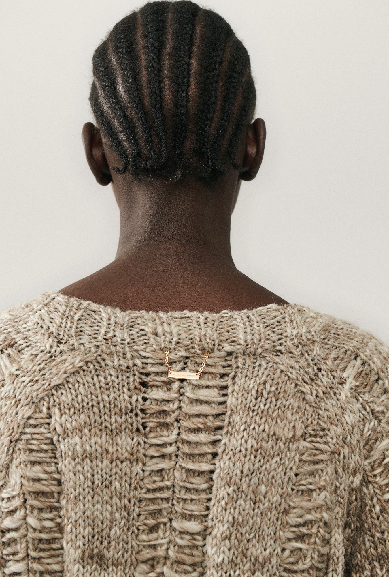 The Big G Cardigan Natural Brown - Image 5
