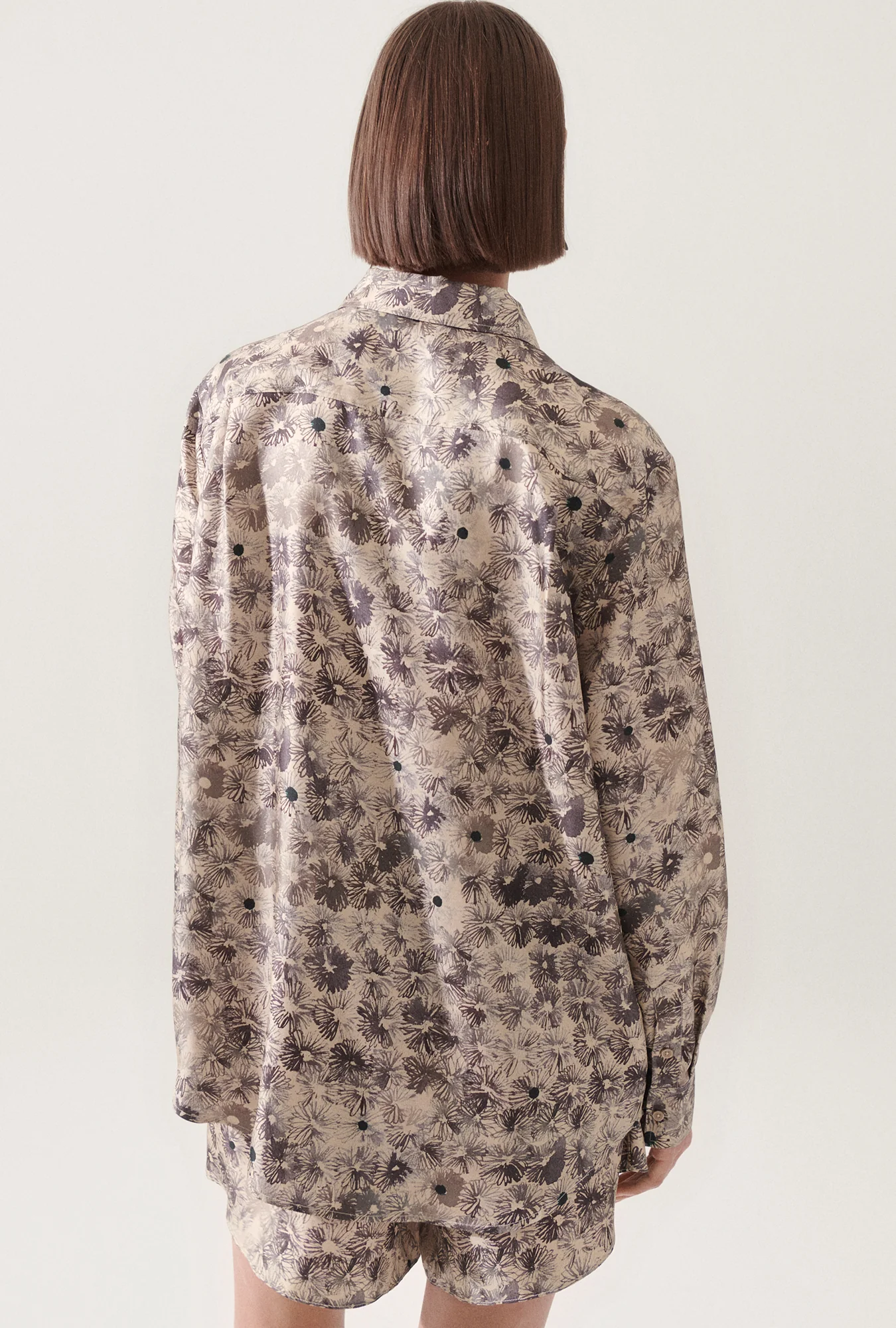 Twill Boyfriend Shirt Aster Floral - Image 5