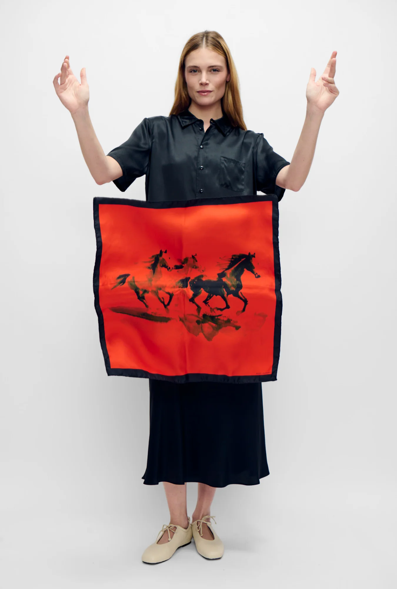 Twill Scarf Year of The Horse - Image 2