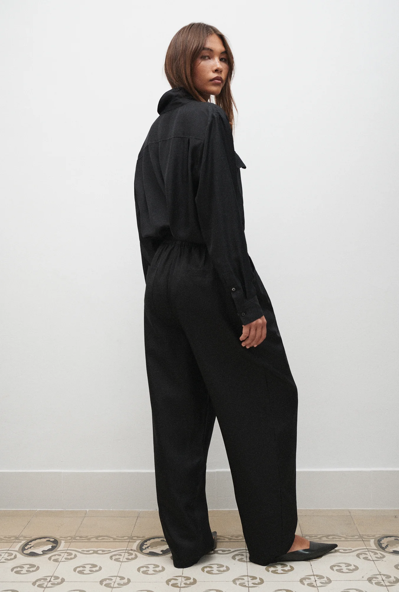 Twill Slouch Pants Black - Image 4