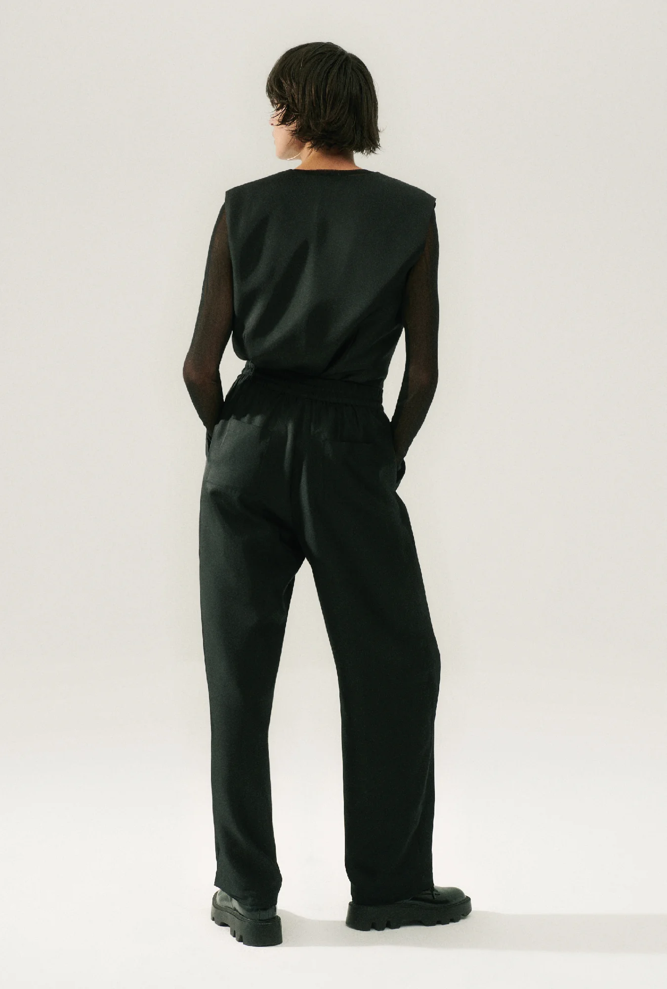 Twill Slouch Pants Black - Image 6