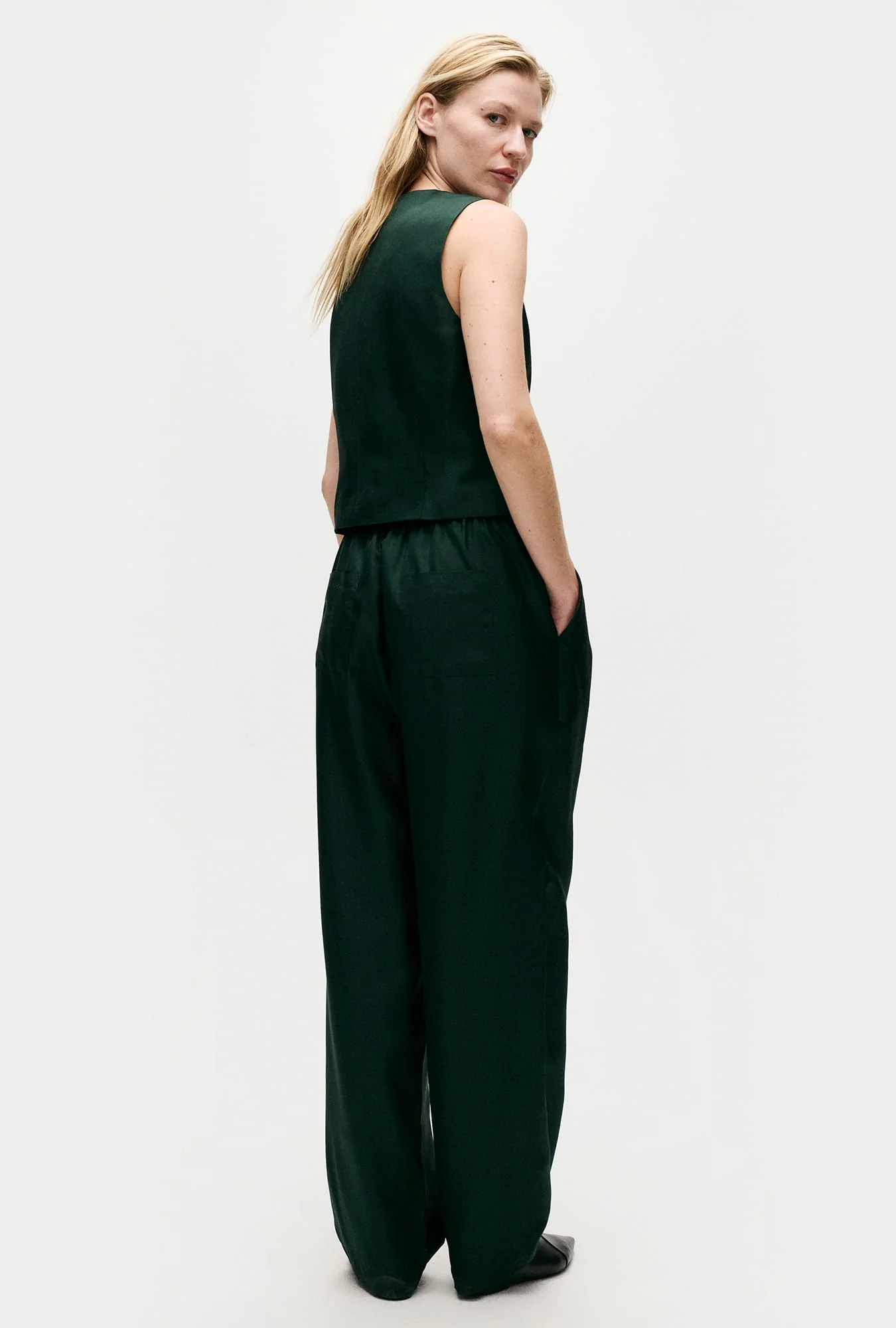 Twill Slouch Pants Scarab - Image 3