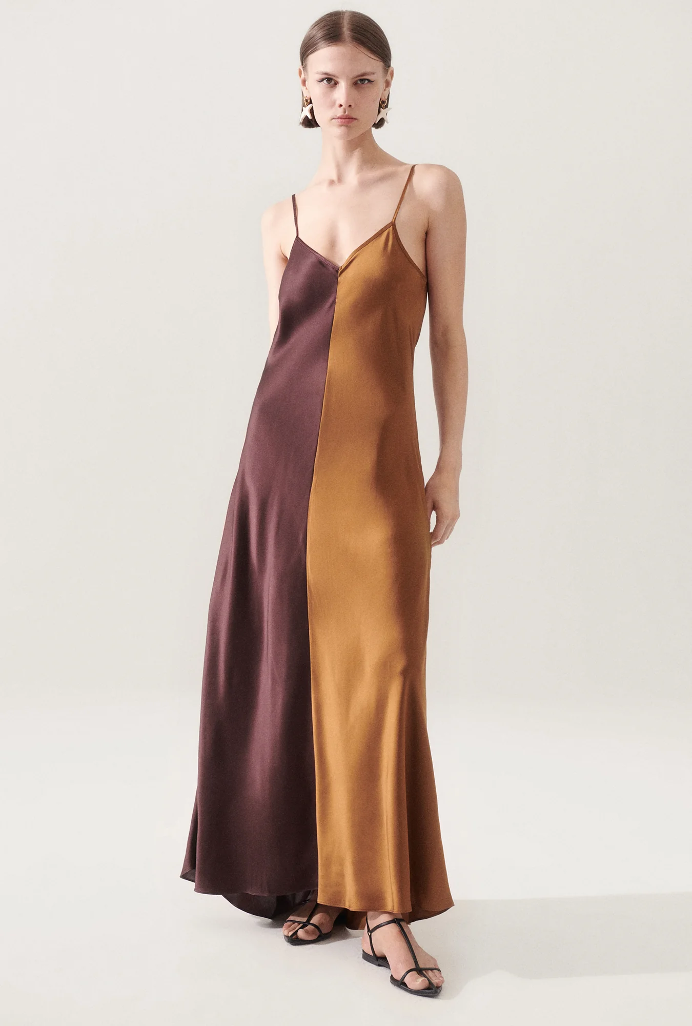 Two Tone Dress Cacao/Van Dyke Brown - Image 2