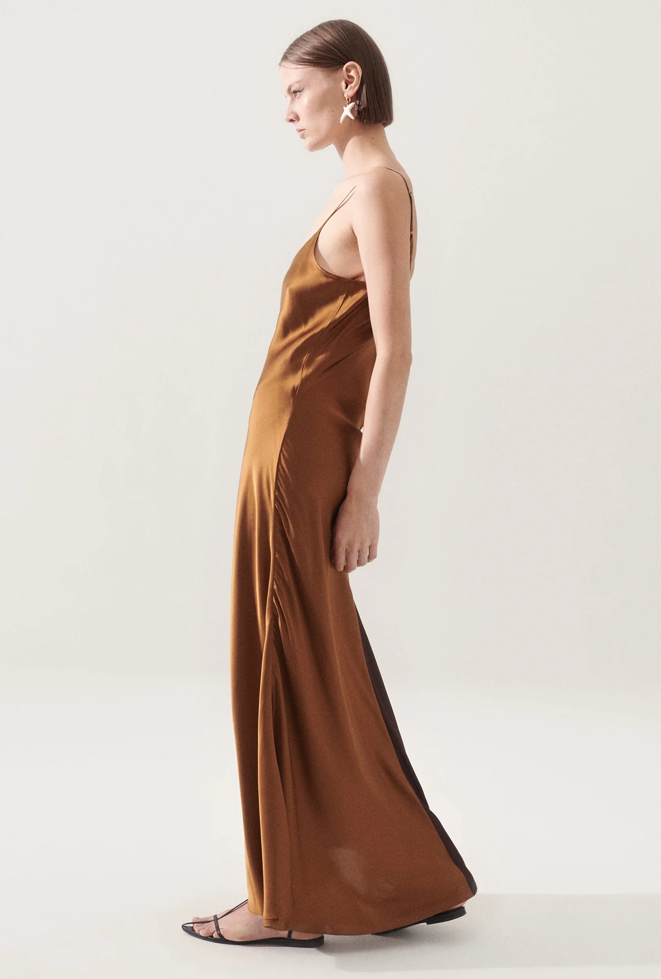 Two Tone Dress Cacao/Van Dyke Brown - Image 3