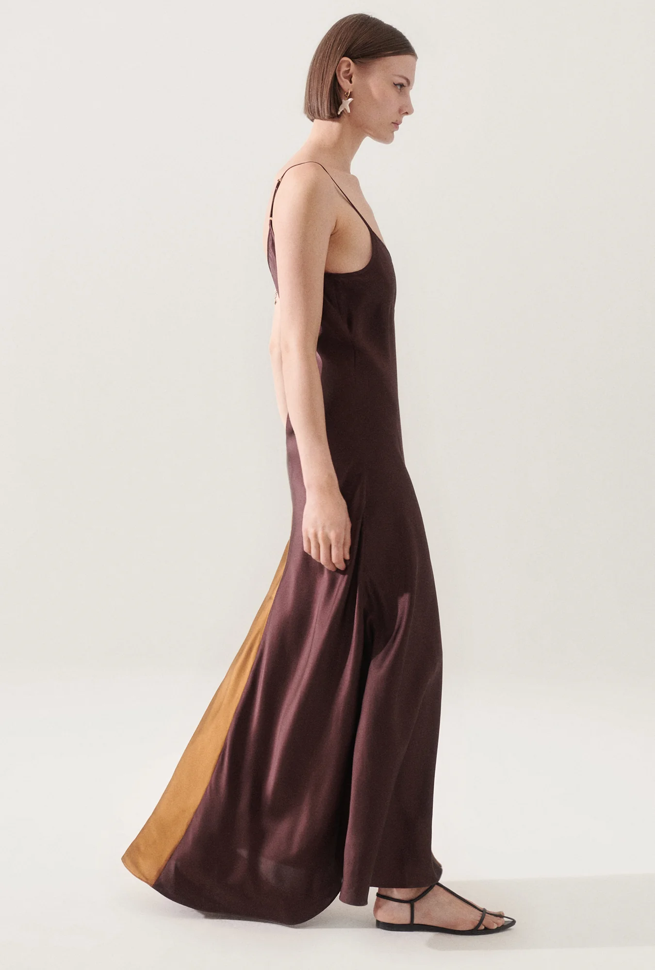 Two Tone Dress Cacao/Van Dyke Brown - Image 4