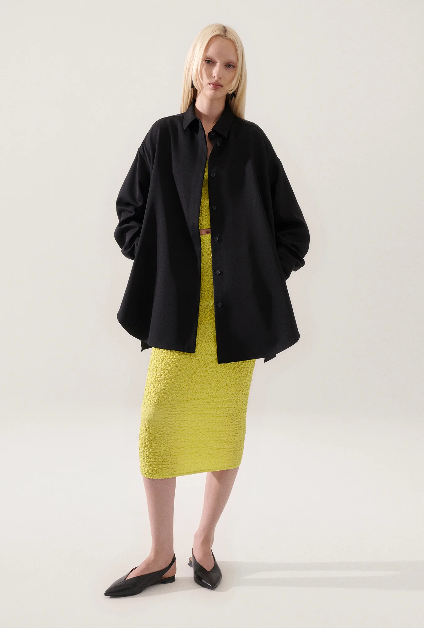 Wool Overshirt Black - Image 2
