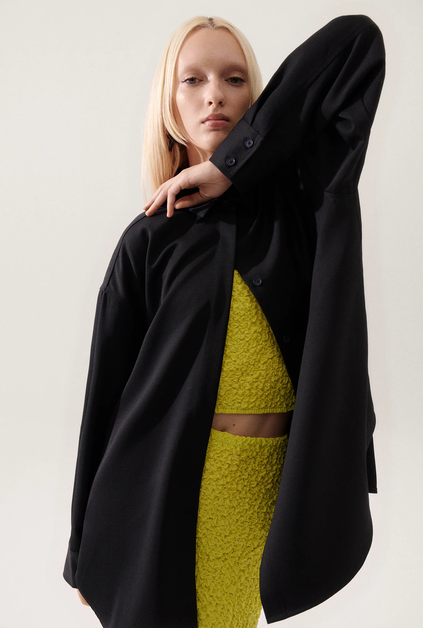 Wool Overshirt Black - Image 6