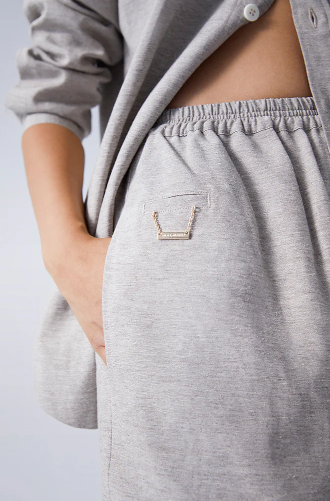 Yak Blend Basketball Shorts Grey Marle - Image 5